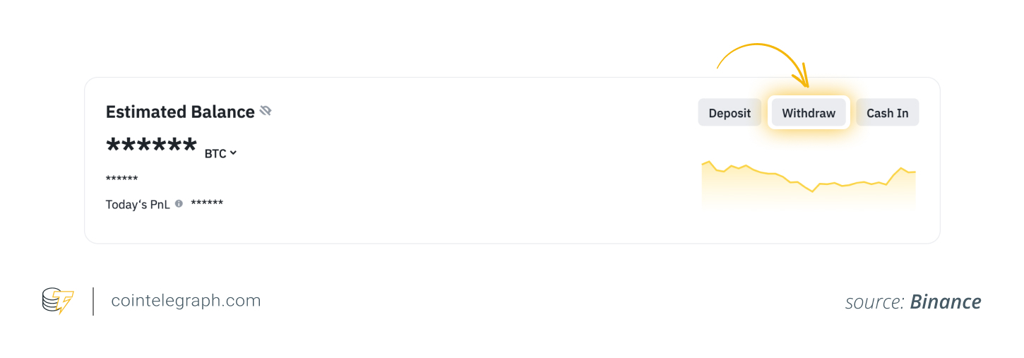 Tap "Withdraw" button