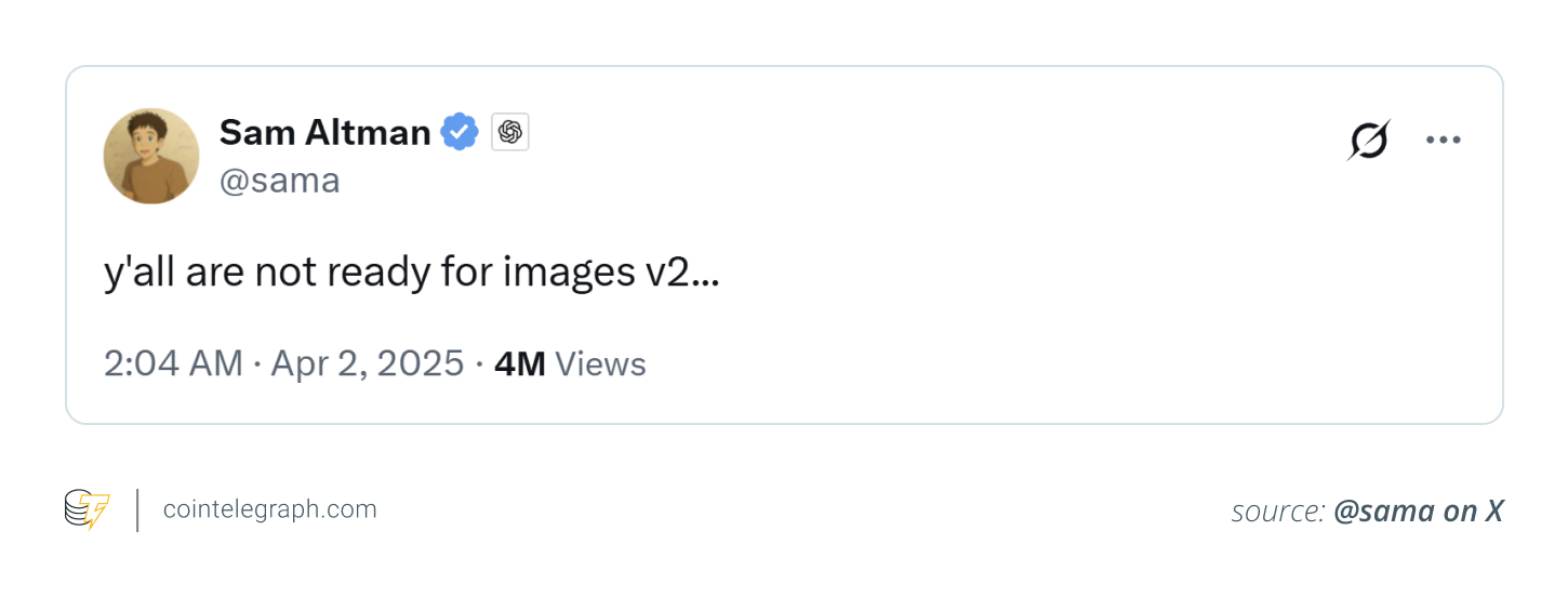 Altman warns users aren't yet ready for ghibli images version 2