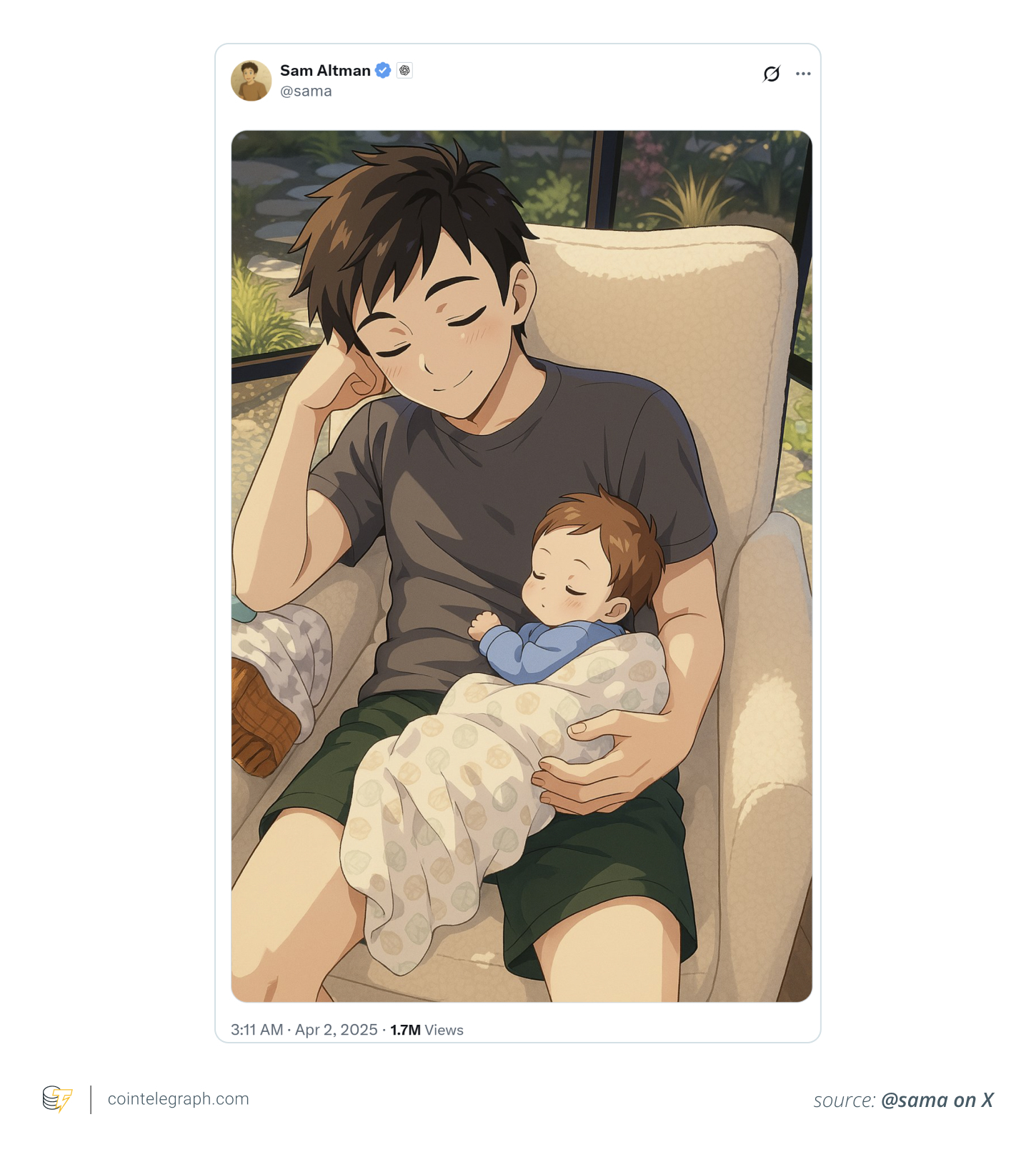 A Ghibli post of Altman