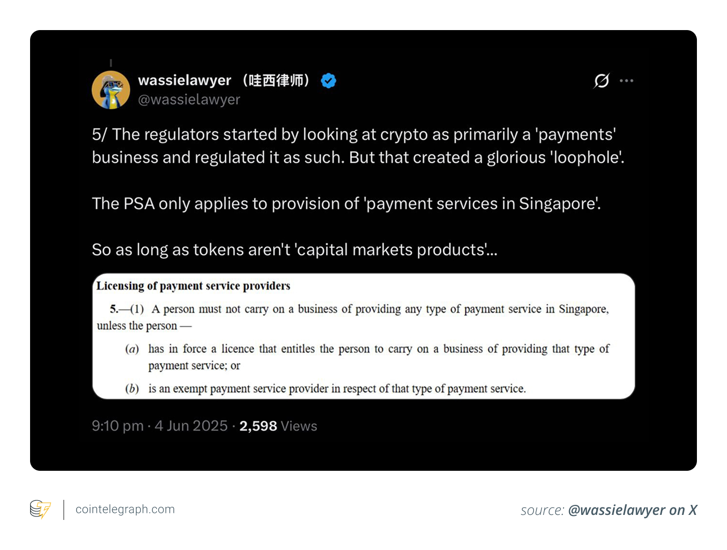 The MAS deadline stops crypto firms leveraging Singapore's licensing rules to serve overseas customers